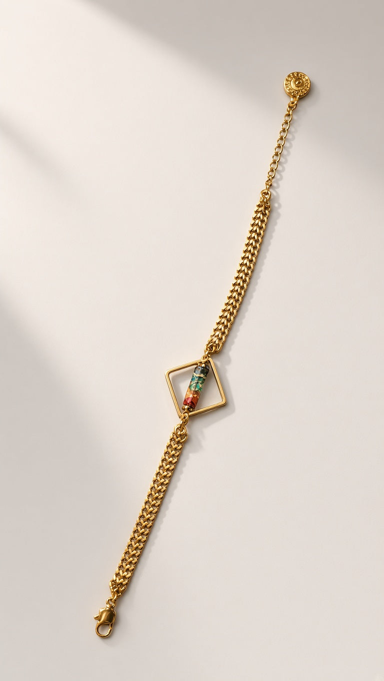 Bracelet Kalima au jaspe royal