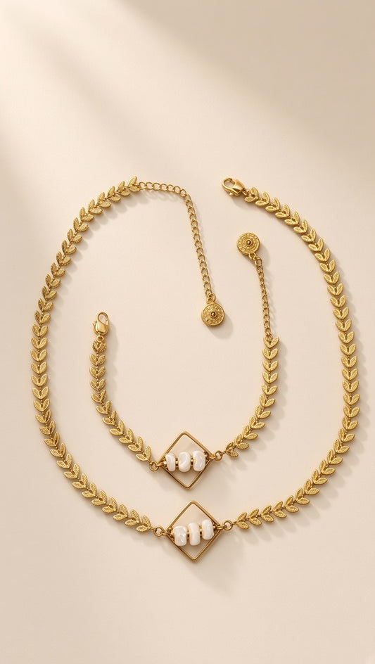 Parure Kalima à la nacre